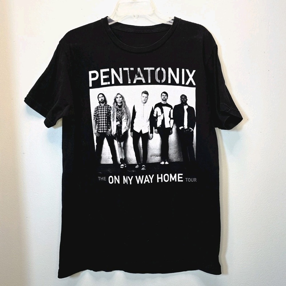 Pentatonix On My Way Home Tour 2015 Official Concert T-Shirt Black Tour Tee
